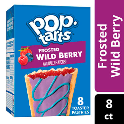 Pop Tarts Frosted Wild Berry Toaster Pastries, 13.5 oz, 8 Count, 13.5 Ounce