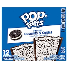 Pop-Tarts Toaster Pastries Frosted Cookies & Creme, 12 Each