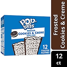 Pop Tarts Cookies and Creme Toaster Pastries, 20.3 oz, 12 Count, 20.3 Ounce