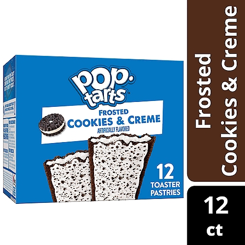 Pop Tarts Cookies and Creme Toaster Pastries, 20.3 oz, 12 Count