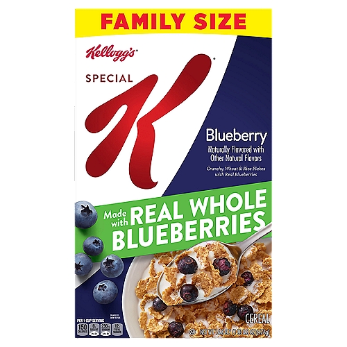 Kellogg's Special K Blueberry Cold Breakfast Cereal, 16.9 oz