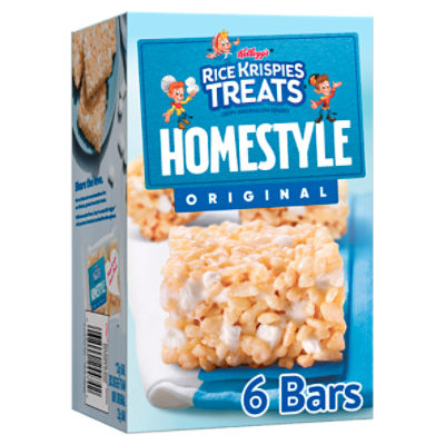 Kellogg's Rice Krispies Treats Homestyle Original Crispy Marshmallow Squares, 1.16 oz, 6 count