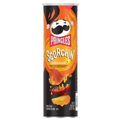 Pringles Scorchin' Cheddar Potato Crisps Chips, 5.5 oz - The Fresh Grocer