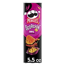 Pringles Scorchin' BBQ Potato Crisps Chips, 5.5 oz