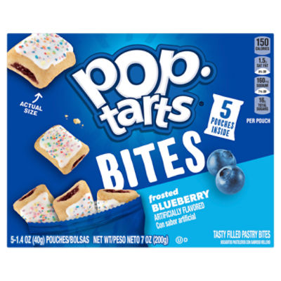 Pop Tarts Frosted Blueberry Baked Pastry Bites, 7 oz, 5 Count