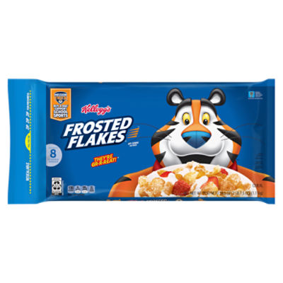 Kellogg's Frosted Flakes Breakfast Cereal, Kids Cereal, Family Breakfast,  Family Size, Original, 24oz Box (1 Box)