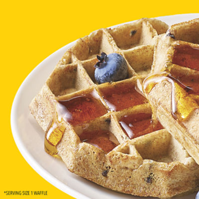 Eggo Thick and Fluffy Blueberry Frozen Waffles, 11.6 oz, 6 Count - Fairway