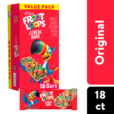 Kellogg's Froot Loops Original Cereal Bars, 4.2 oz, 6 Count