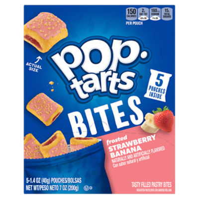 Pop Tarts Strawberry Banana Baked Pastry Bites, 7 oz, 5 Count