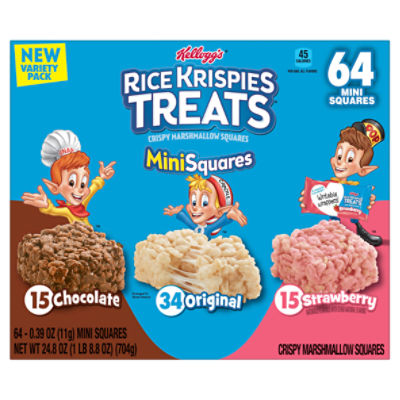 Kellogg's Rice Krispies Treats Crispy Marshmallow Mini Squares Variety ...