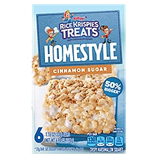 Rice Krispies Treats Homestyle Cinnamon Sugar, Crispy Marshmallow Squares, 6.98 Ounce