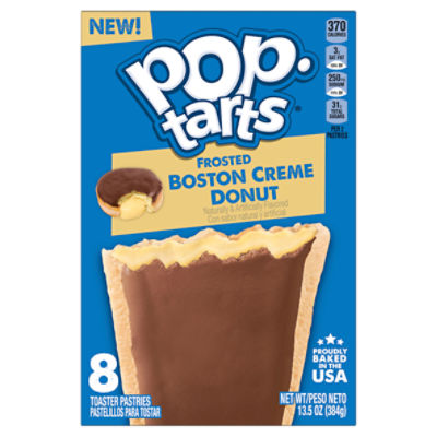 Pop Tarts Frosted Boston Crème Donut Toaster Pastries, 13.5 oz, 8 Count