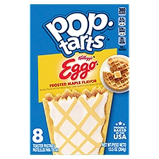 Kellogg's Pop-Tarts Eggo Frosted Maple Flavor Toaster Pastries, 8 count, 13.5 oz