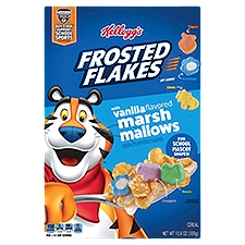 Kellogg's Frosted Flakes Breakfast Cereal, Original with Vanilla Flavored Marshmallows, 10.6oz