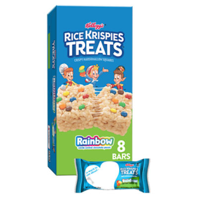 Rice Krispies Treats Rainbow Marshmallow Snack Bars, 5.6 oz, 8 Count