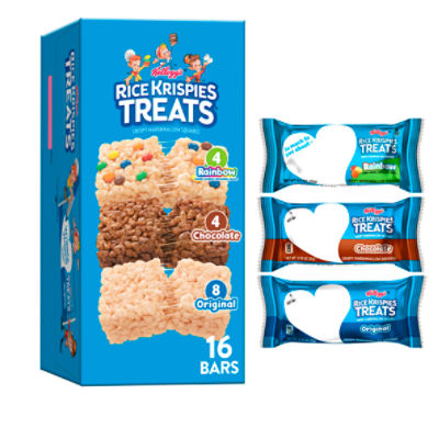 Kellogg's Rice Krispies Treats Crispy Marshmallow Squares Variety Pack, 16 count, 12.1 oz, 12.1 Ounce