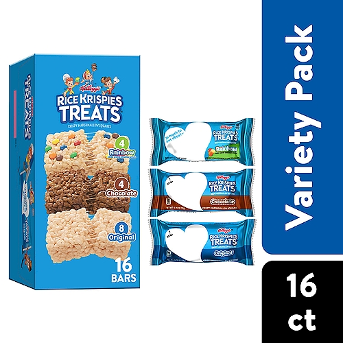 Rice Krispies Treats Variety Pack Marshmallow Snack Bars, 12.1 oz, 16 Count