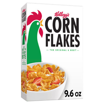 Kellogg's Corn Flakes Original Cold Breakfast Cereal, 9.6 oz