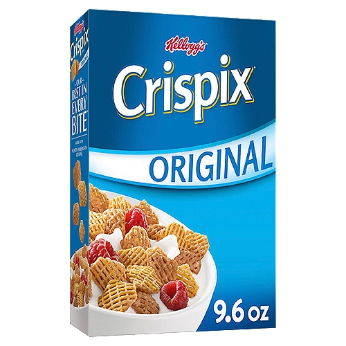 Kellogg's Crispix Original Cold Breakfast Cereal, 9.6 oz