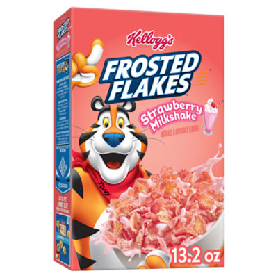 Kellogg's Frosted Flakes Strawberry Milkshake Breakfast Cereal, 13.2 oz -  The Fresh Grocer