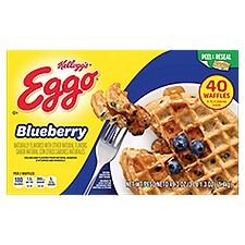 Kellogg's Eggo Blueberry Waffles, 40 count, 49.3 oz