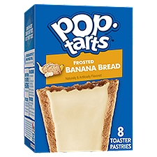 Pop Tarts Frosted Banana Bread Toaster Pastries, 13.5 oz, 8 Count, 13.5 Ounce
