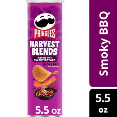 Pringles Harvest Blends Smoky BBQ Potato Crisps Chips, 5.5 oz, 5.5 Ounce