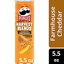 Pringles Harvest Blends Farmhouse Cheddar Potato Crisps Chips, 5.5 oz