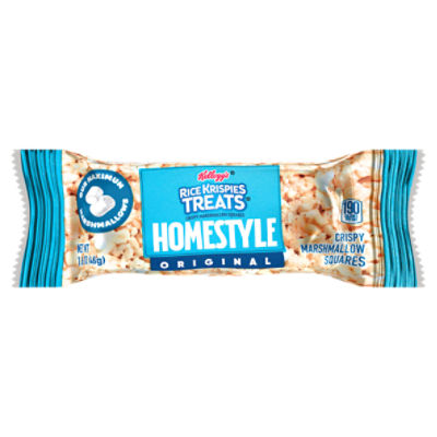 Rice Krispies Treats Homestyle Original Crispy Marshmallow Squares, Kids Snacks, 1.6 oz Bar