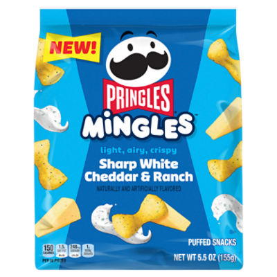 Pringles Mingles Sharp White Cheddar & Ranch Puffed Snacks, 5.5 oz