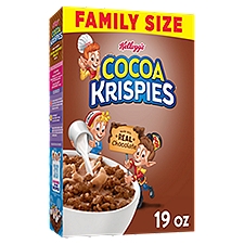 Kellogg's Cocoa Krispies Original Cold Breakfast Cereal, 19 oz, 19 Ounce
