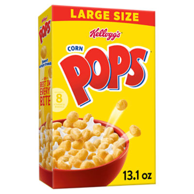 Kellogg's Corn Pops Original Cold Breakfast Cereal, 13.1 oz, 13.1 Ounce