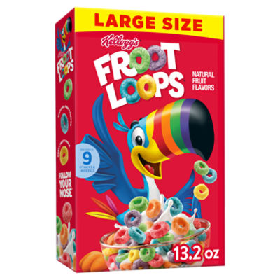 Kellogg's Froot Loops Original Cold Breakfast Cereal, 13.2 oz - Fairway