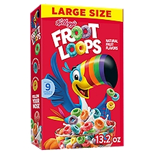 Kellogg's Froot Loops Original Cold Breakfast Cereal, 13.2 oz, 13.2 Ounce