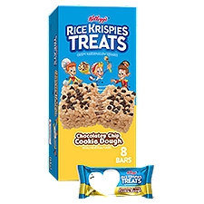 Rice Krispies Treats Chocolatey Chip Cookie Dough Marshmallow Snack Bars, 6.2 oz, 8 Count