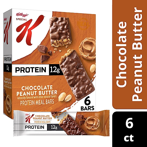Kellogg's Special K Chocolate Peanut Butter Protein Bars, 9.5 oz, 6 Count
