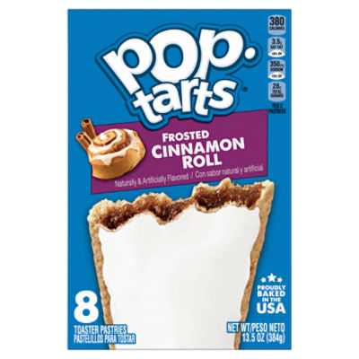 Pop-Tarts Frosted Cinnamon Roll Toaster Pastries, 8 count, 13.5 oz