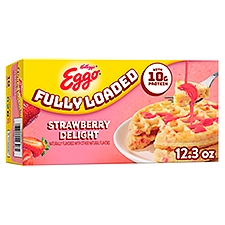 Eggo Fully Loaded Strawberry Delight Frozen Waffles, 12.3 oz, 10 Count, 12.3 Ounce