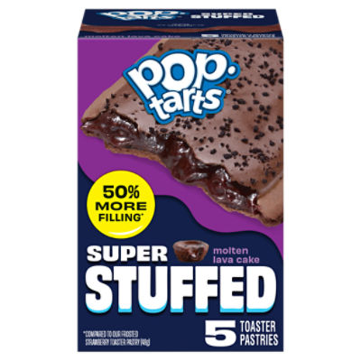 Pop-Tarts Molten Lava Cake Super Stuffed Toaster Pastries, 5 count, 10.9 oz, 10.9 Ounce