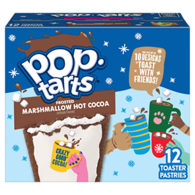 Pop-Tarts Frosted Marshmallow Hot Cocoa Toaster Pastries Limited Edition, 12 count, 20.3 oz