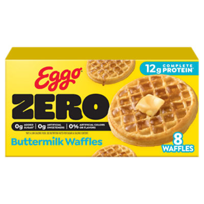 Eggo Zero Buttermilk Waffles, 8 count, 9.8 oz