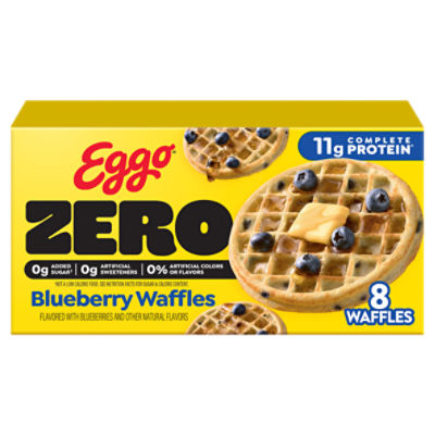 Eggo Zero Blueberry Waffles, 8 count, 9.8 oz