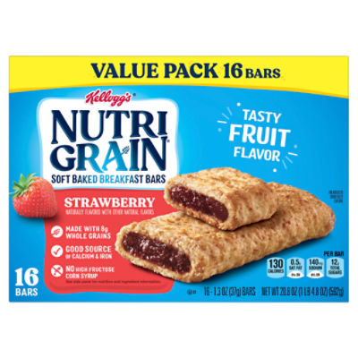 NUTRI GRAIN Strawberry Soft Baked, Breakfast Bars