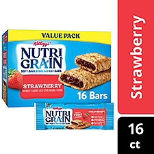 Nutri-Grain Strawberry Soft Baked Breakfast Bars, 20.8 oz, 16 Count