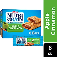 Nutri-Grain Apple Cinnamon Soft Baked Breakfast Bars, 10.4 oz, 8 Count, 10.4 Ounce