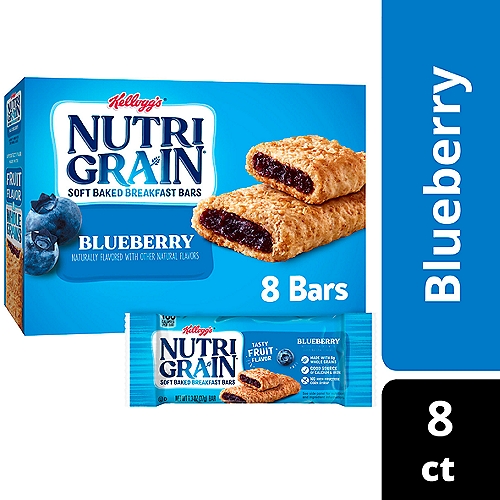 Nutri-Grain Blueberry Soft Baked Breakfast Bars, 10.4 oz, 8 Count