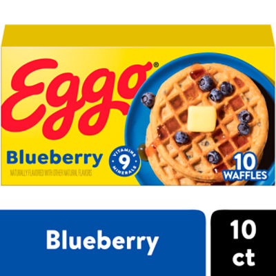 Eggo Blueberry Frozen Waffles, 12.3 oz, 10 Count - Fairway