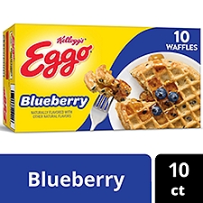 Eggo Blueberry Frozen Waffles, 12.3 oz, 10 Count, 12.3 Ounce