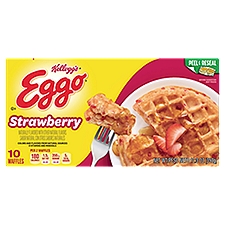 Kellogg's Eggo Strawberry Waffles, 10 count, 12.3 oz