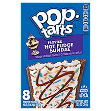 Pop-Tarts Toaster Pastries, Breakfast Foods, Frosted Hot Fudge Sundae, 13.5oz Box, 8 Ct